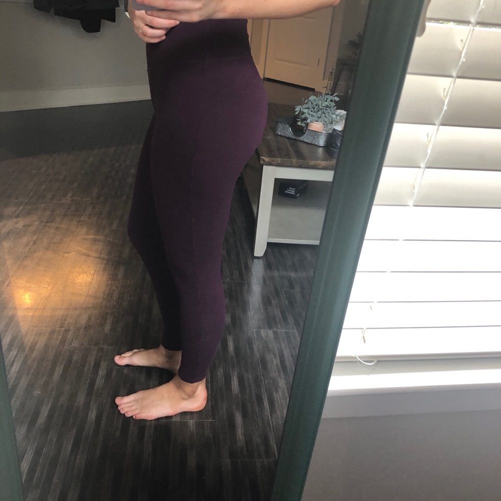 Spalding maroon leggings